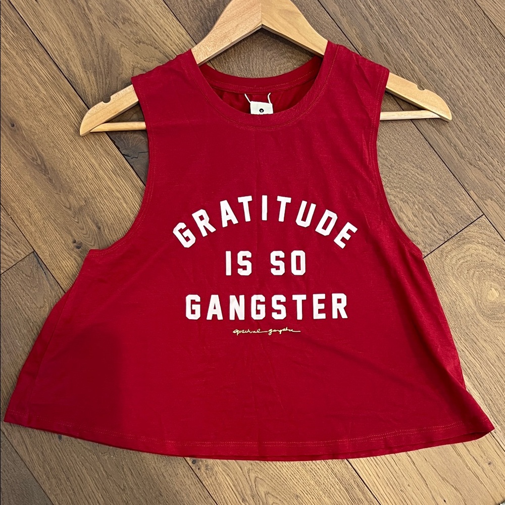 Spiritual Gangster Red Muscle Tee